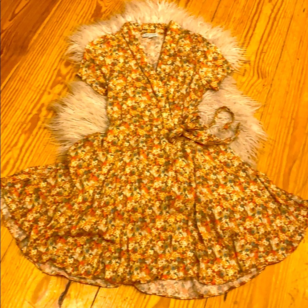 Vanity Room Wrap Vintage Style Wrap Dress
